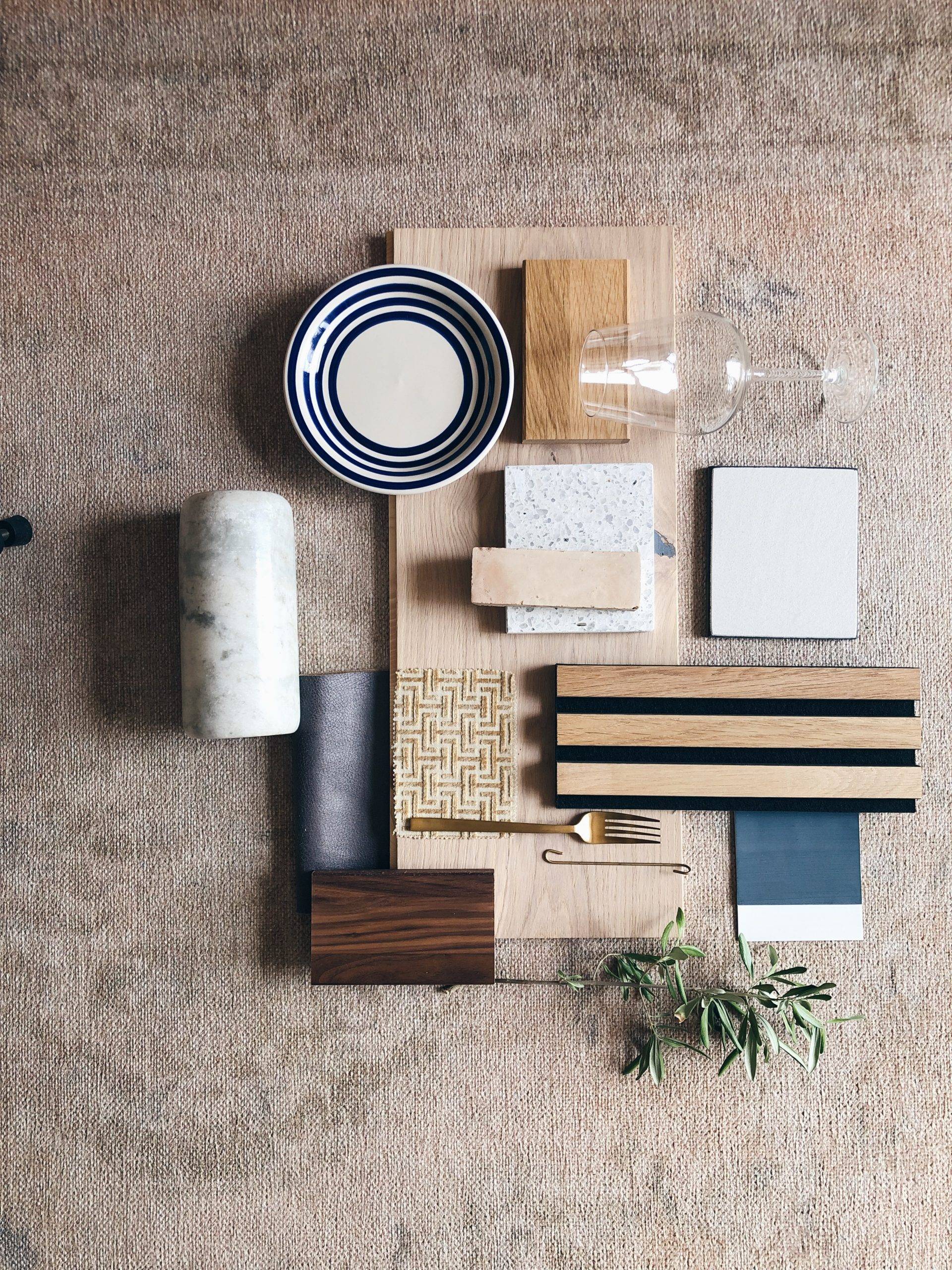 studio helen - Materialauswahl für Interior Design Projekt Restaurant Bayern