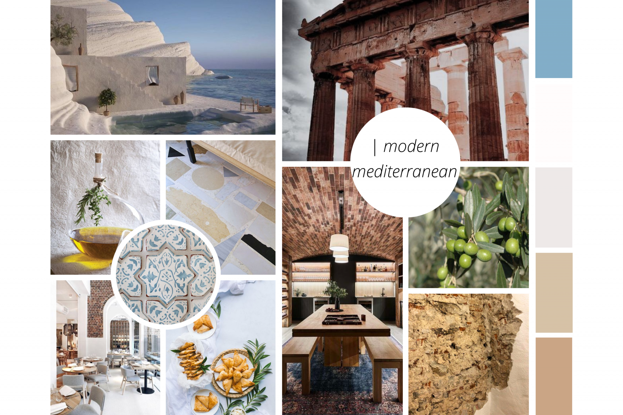 moodboard gesamt griechisches restaurant